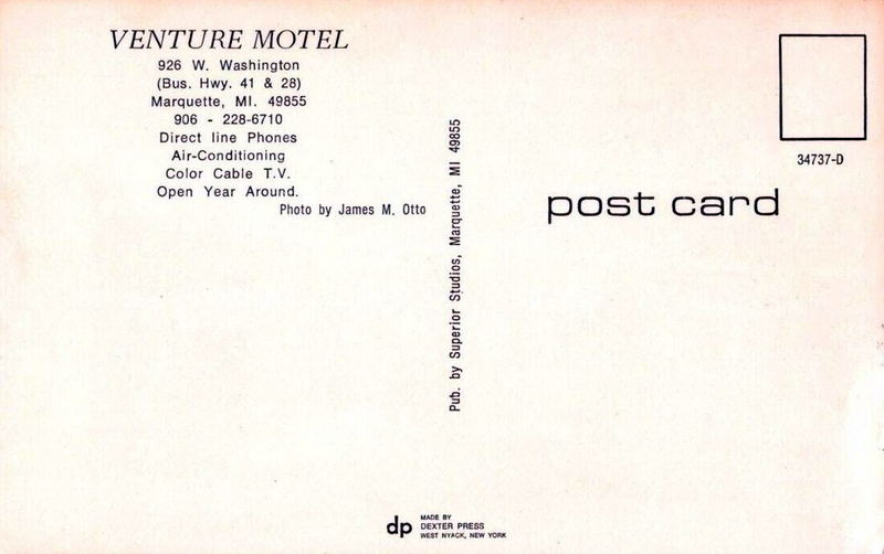 Venture Motel - Vintage Postcard (newer photo)